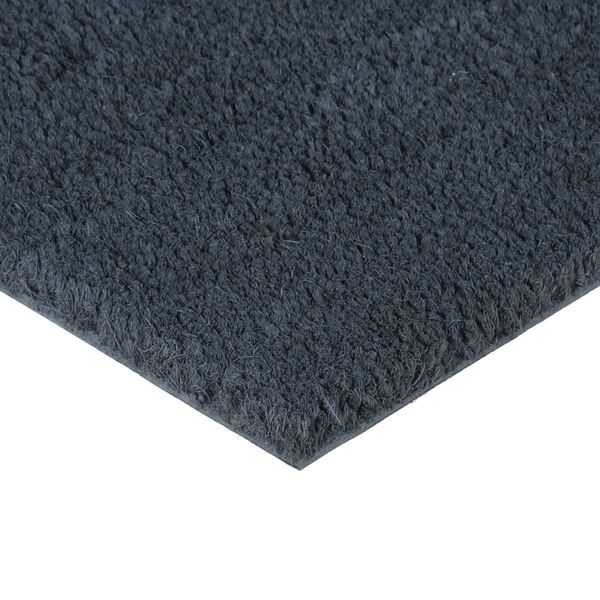 vidaXL Tapis de porte gris fonc&eacute; 90x150 cm fibre de coco touffet&eacute;