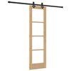 vidaXL Porte coulissante ORKDAL Naturel et Noir 61 x 198,5 cm