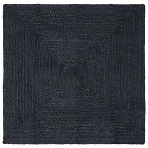 vidaXL Tapis de surface Rectangulaire Gris fonc&eacute; 120 x 120 cm Jute