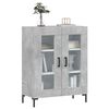 vidaXL Buffet gris b&eacute;ton 69,5x34x90 cm bois d'ing&eacute;nierie