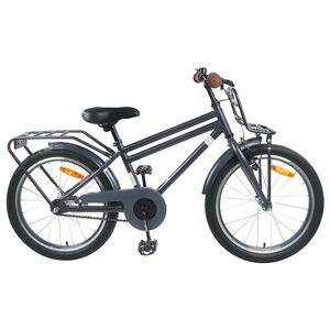 vidaXL V&eacute;lo pour Enfants 18 Pouces pour les 5-7 ans Gris fonc&eacute;