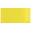 vidaXL Protection de cuisine 2 pcs Jaune 100 x 50 cm verre tremp&eacute;