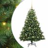 vidaXL Sapin de No&euml;l artificiel avec 150 LED Vert 150 cm PE et PVC