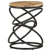 vidaXL Table d'appoint 40x40x52 cm Bois de manguier massif brut