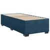 vidaXL Sommier &agrave; lattes de lit avec matelas bleu 80x200 cm velours