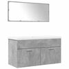 vidaXL Ensemble de meubles de salle de bain 3 pcs gris b&eacute;ton