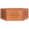 vidaXL Lit surélevé de jardin rouillé 129x129x45 cm acier corten