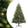 vidaXL Arbre de No&euml;l artificiel en silicone flexible 300 LEDs 240 cm