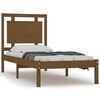 vidaXL Cadre de lit Marron miel Bois massif 90x190 cm Simple