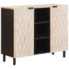 vidaXL Buffet avec &eacute;tag&egrave;re Finition Lavage Blanc 90 x 33 x 75 cm