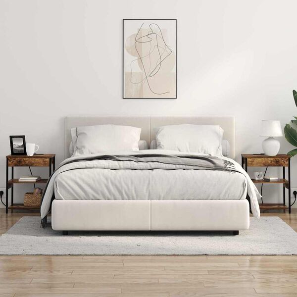 vidaXL Cabinet de chevet Ch&ecirc;ne fum&eacute; 41 x 31 x 51 cm Bois d'ing&eacute;nierie