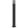 vidaXL Lampadaire d'ext&eacute;rieur avec sortie noir 110 cm aluminium
