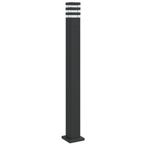 vidaXL Lampadaire d'ext&eacute;rieur avec sortie noir 110 cm aluminium
