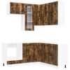 vidaXL Unit&eacute; de cuisine KALMAR 8 pc Ch&ecirc;ne fum&eacute; Bois d'ing&eacute;nierie