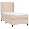 vidaXL Sommier &agrave; lattes de lit avec matelas Cappuccino 80x200 cm