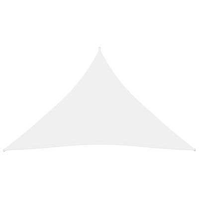 vidaXL Voile de parasol tissu oxford triangulaire 3x4x4 m blanc