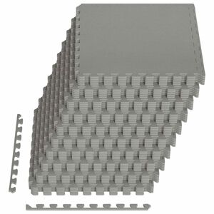 vidaXL Tapis de sol 40 pcs Gris 14,4 m&sup2; Mousse EVA