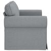 vidaXL Canap&eacute; 120cm Gris clair M&eacute;tал
