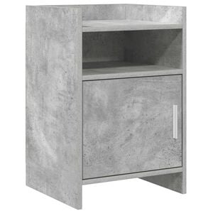 vidaXL Tables de chevet Gris b&eacute;ton 40 x 36 x 60 cm Bois d'ing&eacute;nierie
