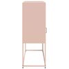 vidaXL Buffet rose 100,5x39x107 cm acier laminé à froid