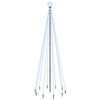 vidaXL Sapin de No&euml;l avec piquet Blanc froid 310 LED 300 cm