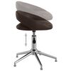 vidaXL Chaise pivotante de bureau Marron Similicuir