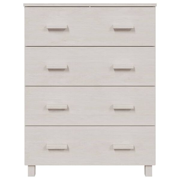 vidaXL Buffet HAMAR Blanc 79x40x103,5 cm Bois massif de pin