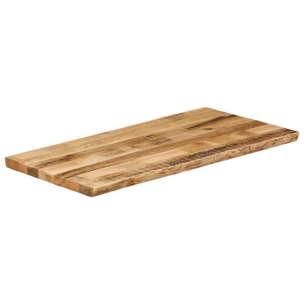 vidaXL Dessus de table bord vivant 100x60x3,8 cm bois de manguier brut