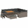 vidaXL Ensemble de canap&eacute; de jardin 12 pi&egrave;ces 7-Nombre de places Gris