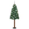 vidaXL Sapin de No&euml;l mince Vert 180 cm PVC et bois de pin massif