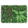  vidaXL Clôture à plantes artificielles 6 pcs vert 40x60 cm