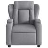 vidaXL Fauteuil de massage inclinable &eacute;lectrique gris clair tissu