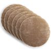 vidaXL Housse de coussin 6 pc HEERLEN Marron &Oslash; 60 cm Tissu Chenille