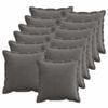 vidaXL Housse de coussin 12 pc HOUTEN Gris fonc&eacute; 45 x 45 cm