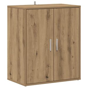 vidaXL Armoire &agrave; chaussures ch&ecirc;ne artisanal bois d'ing&eacute;nierie