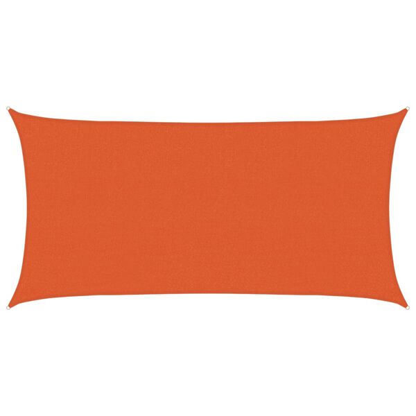 vidaXL Voile d'ombrage 160 g/m&sup2; Orange 2,5x4,5 m PEHD