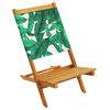 vidaXL Chaises de jardin pliantes lot de 6 vert tissu et bois massif