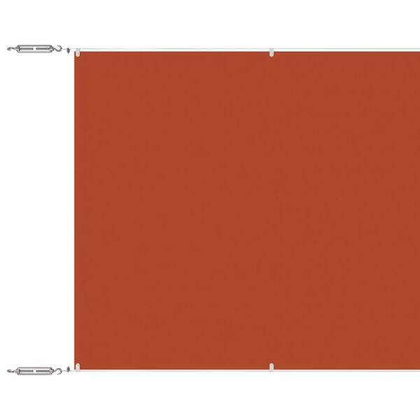 vidaXL Auvent vertical Terre cuite 180x1200 cm Tissu oxford