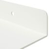vidaXL &Eacute;tag&egrave;re flottante 4 pcs Blanc 80 x 18 x 2,5 cm Acier