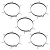 vidaXL Colliers a&eacute;rateurs de pelouse 5 pcs avec pointes &Oslash; 30 cm fer