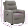 vidaXL Fauteuil Gris clair Tissu