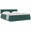vidaXL Lit de Rangement avec matelas Vert fonc&eacute; 100 x 200 cm