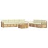 vidaXL Ensemble de canap&eacute;s d'ext&eacute;rieur 8 pc Blanc et cr&egrave;me