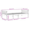 vidaXL Lit pour enfants sans matelas 90x190 cm bois de pin massif