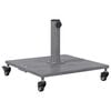 vidaXL Pied de parasol Aspect Bois Gris Fonc&eacute; 45 x 45 x 31,5 cm