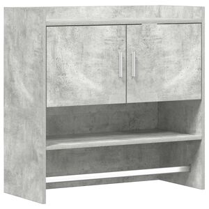 vidaXL &Eacute;tag&egrave;re Murale Montage mural Gris b&eacute;ton 80 x 36 x 80 cm