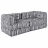vidaXL Canapé modulaire 2 pcs Gris 140 x 70 x 56 cm tissu