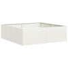 vidaXL Jardini&egrave;re blanc 100x100x30 cm acier