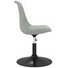 vidaXL Chaises pivotantes &agrave; manger lot de 6 Gris clair Velours