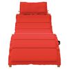 vidaXL Chaises longues avec coussins lot de 2 rouge bois massif acacia